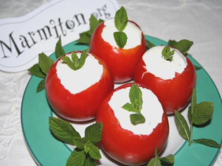 Tomates à la menthe