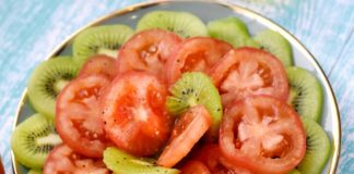 Salade de kiwis et tomates de Lili