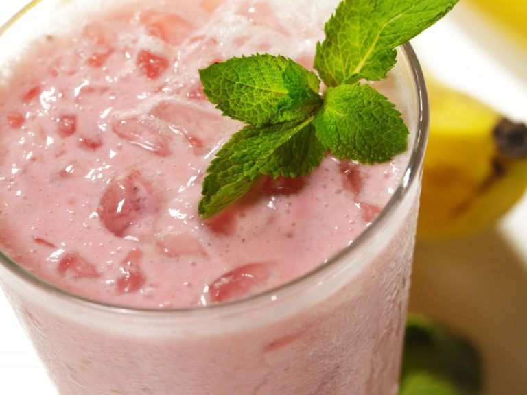 Smoothie banane-fraise