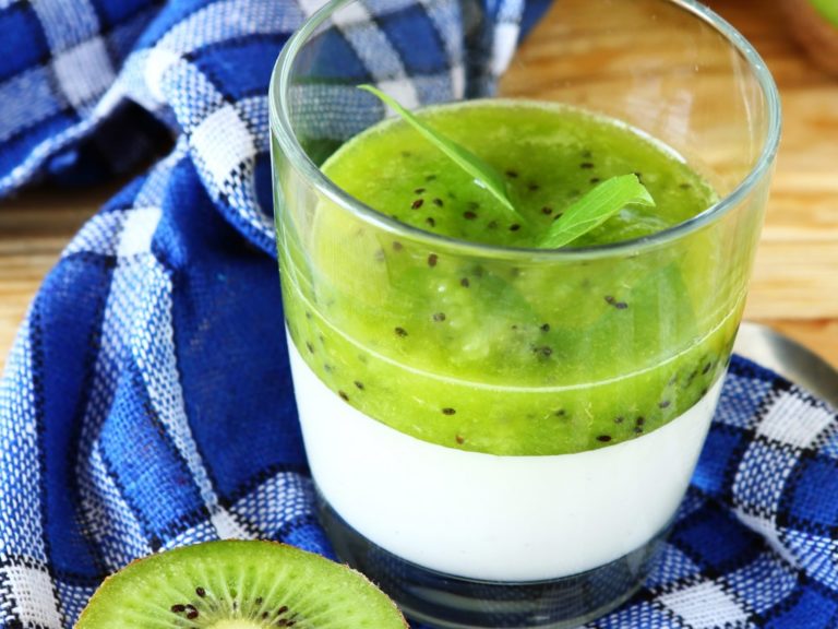 Panna cotta aux kiwis