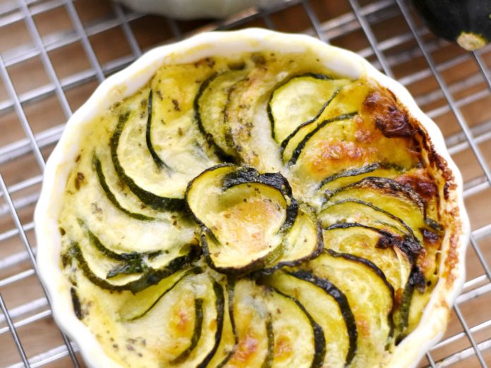 Clafoutis courgettes mozzarella Clafoutis courgettes mozzarella