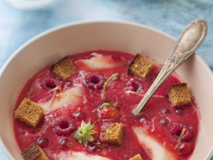 Gaspacho de fruits d'été Gaspacho de fruits d'été