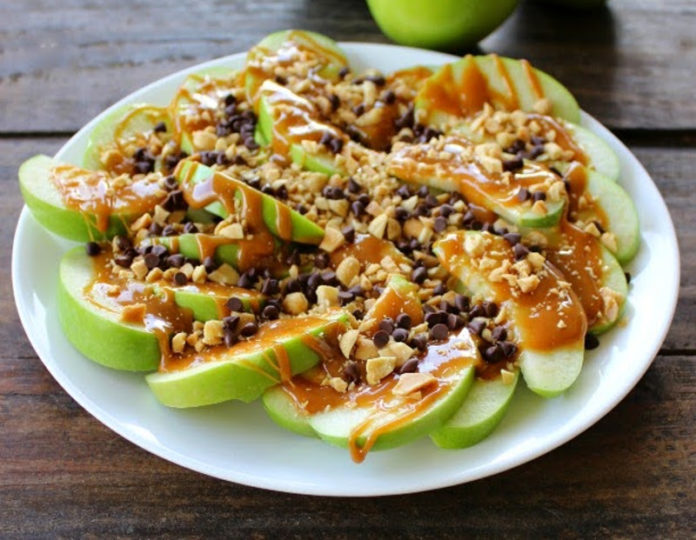 Nachos de pommes et caramel Nachos de pommes et caramel