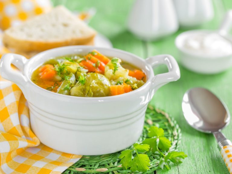 Soupe de régime au chou