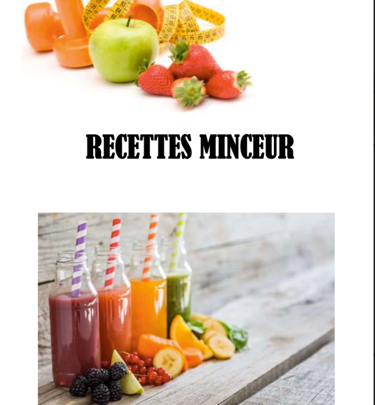 60 RECETTES MINCEUR