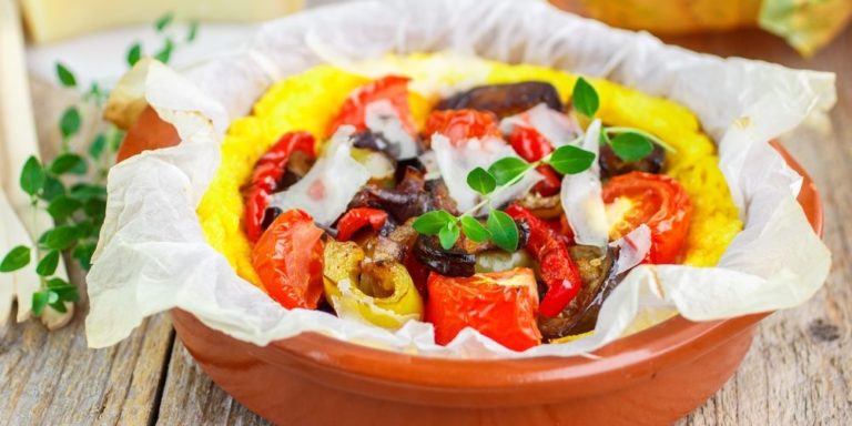 Polenta aux légumes de la cuisine française